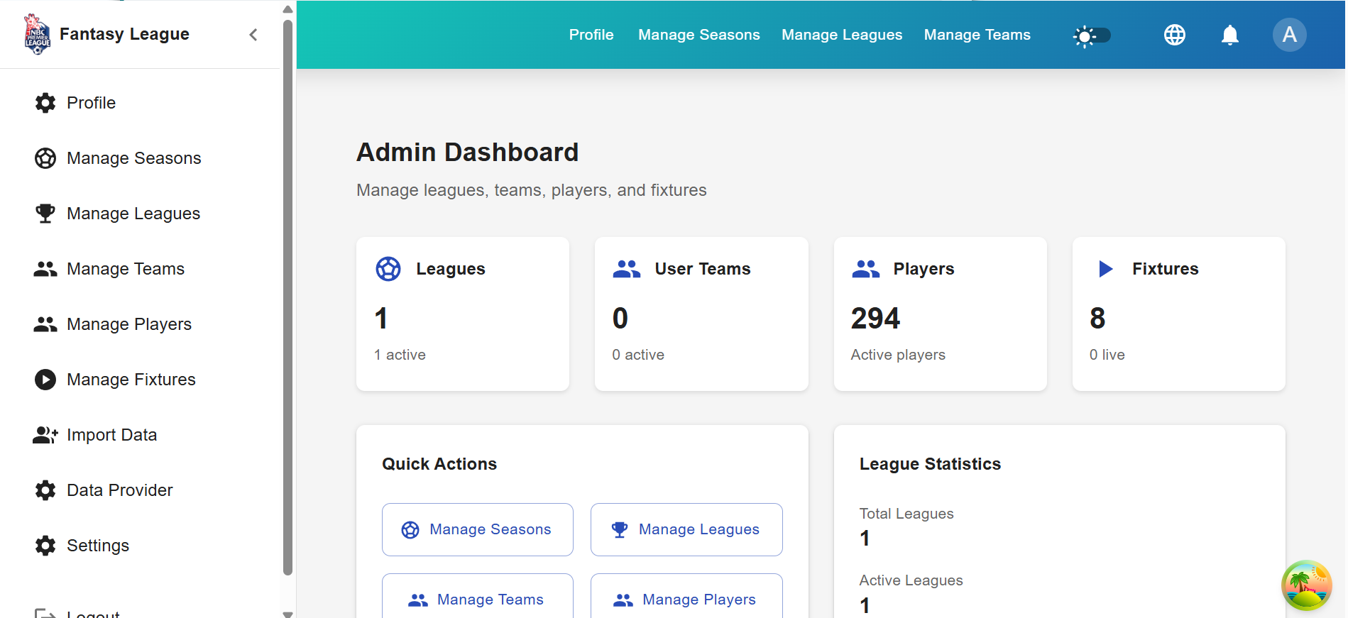 Fantasy League product overview